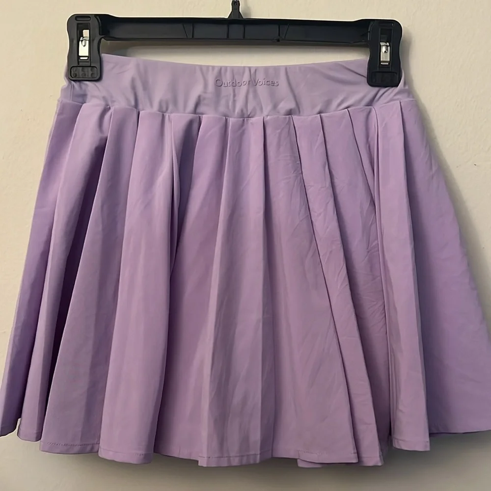Outdoor Voices Lavender Ace 4" Pleated Mini Skort - Picture 8 of 10